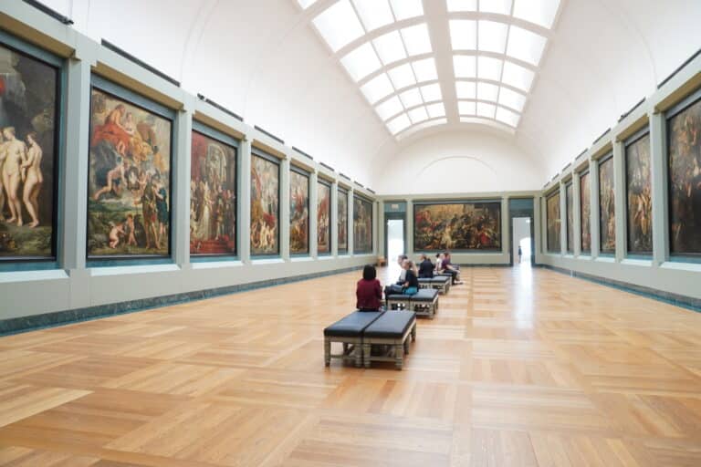 Painting Gallery in the Louvre Museum