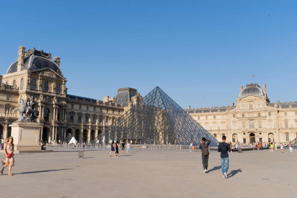 The Louvre Museum and the Louvre Pyramid