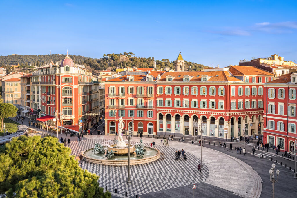 Aerial View of Place Masséna in Nice