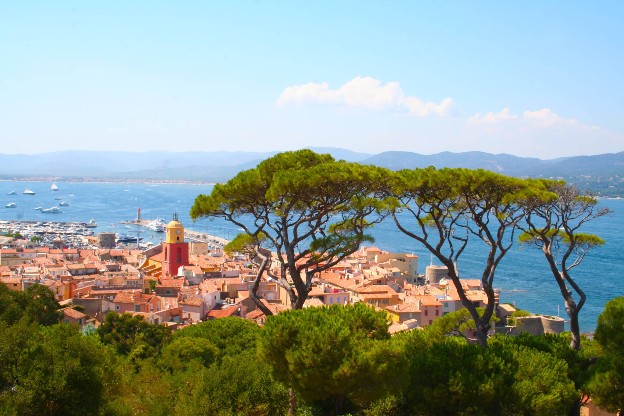 View over Saint-Tropez, on the French Riviera